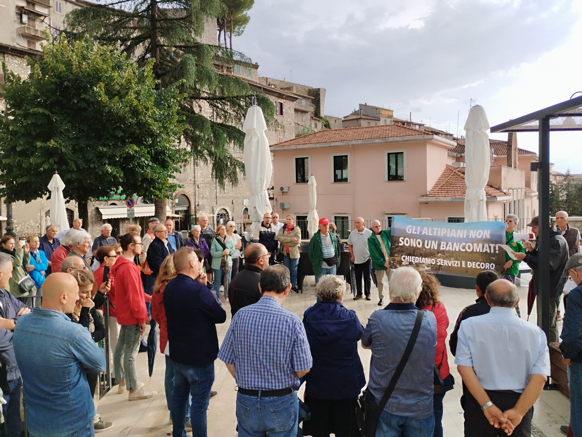 Domenica di protesta a Piglio